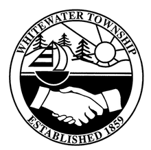 Black and white township logo